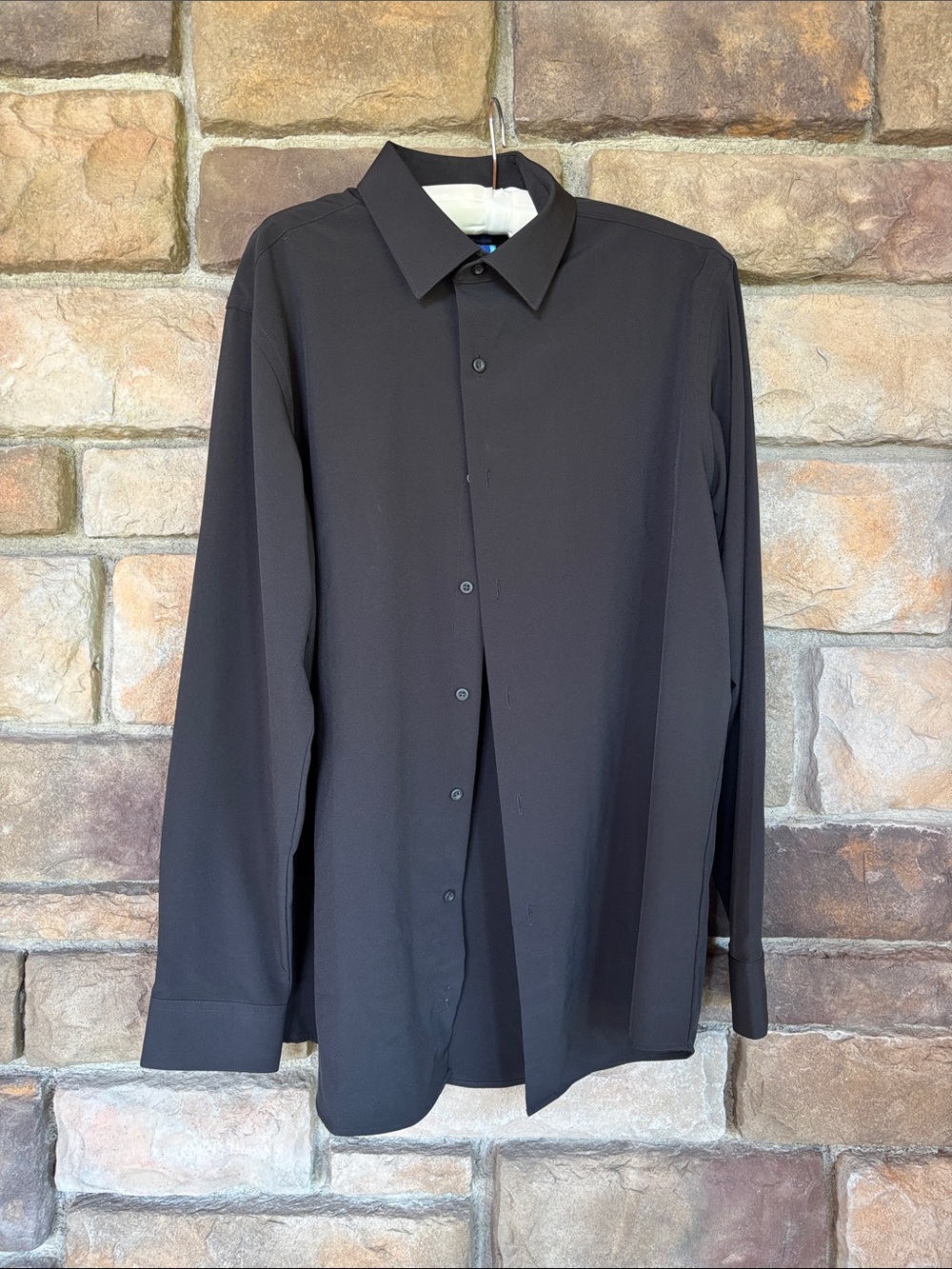 Apt. 9 Black Long-Sleeve Dress Shirt